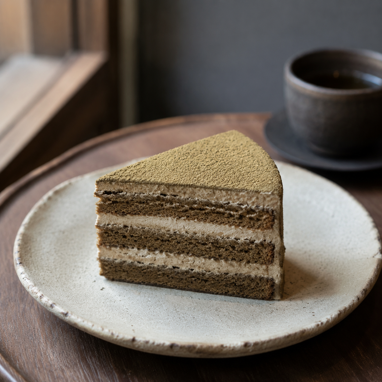 Hojicha layer cake